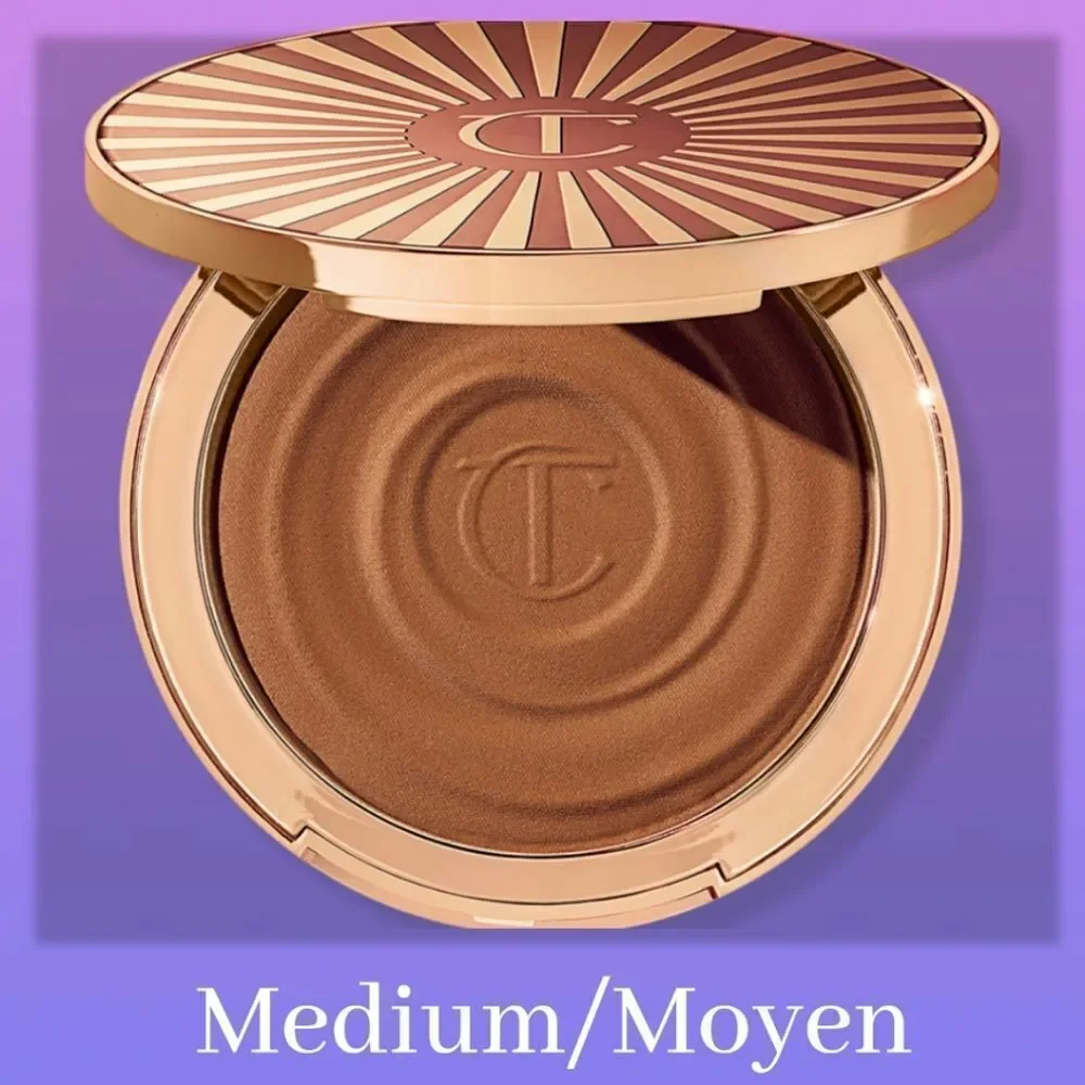 New Charlotte Tilbury Beautiful Skin Sun-Kissed Glow Cream Bronzer